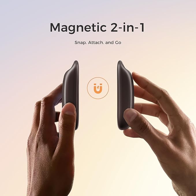 OCOOPA Magnetic Hand Warmers Rechargeable 2Pack, IP45 Water Resistant, UL Certified, Ergonomic Electric Hand Warmer, Up to 9hrs, Pocket Size, Raynauds, Golf, Outdoor, Tech Gifts for Men, UT4 Urban
