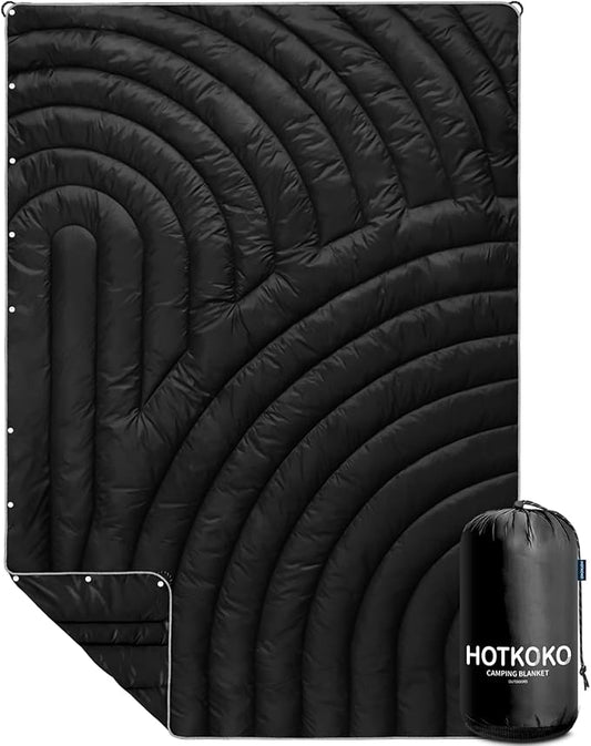 Camping Blanket,Puffy Lightweight Packable Outdoor Blanket for Camping,Traveling, Stadium, Hiking, Picnics