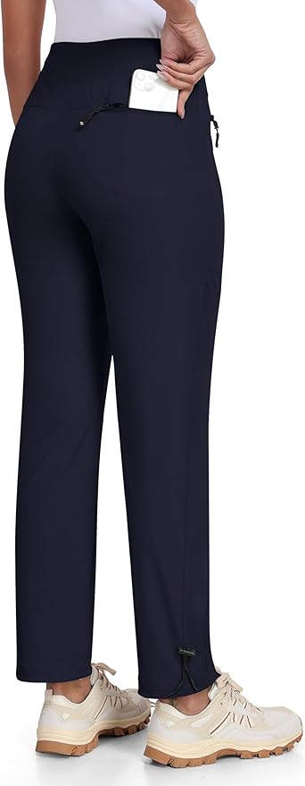 MoFiz Women's Hiking Pants Lightweight Outdoor Quick Dry Travel Joggers Water Resistant Athletic Pants Zipper Pockets