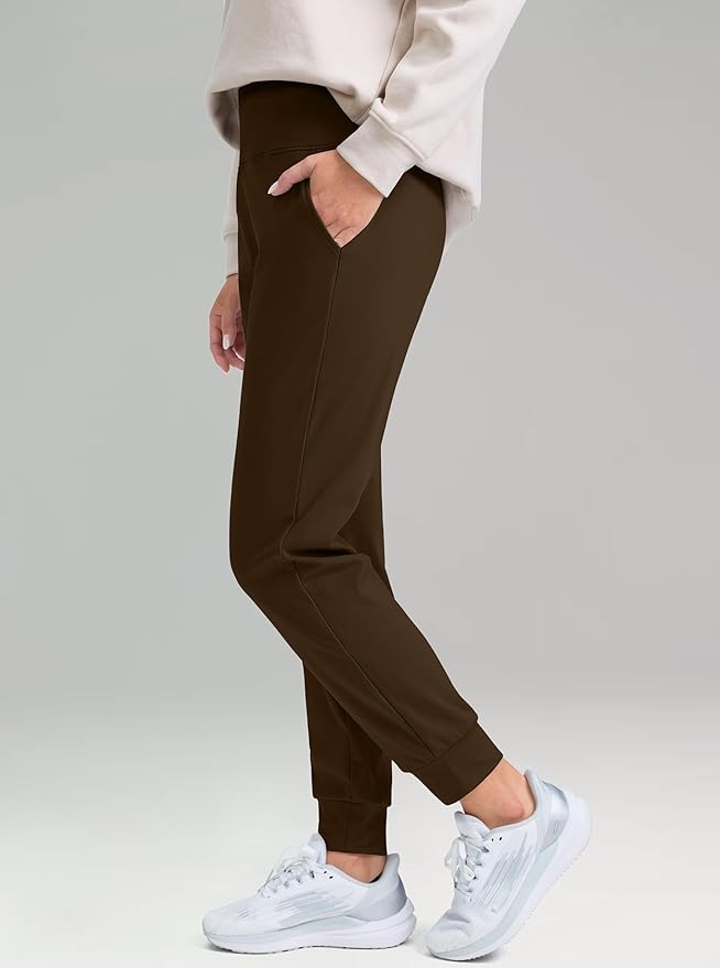 G Gradual Women's Fleece Lined Joggers High Waisted Water Resistant Thermal Hiking Pants Cold Weather Sweatpants with Pockets