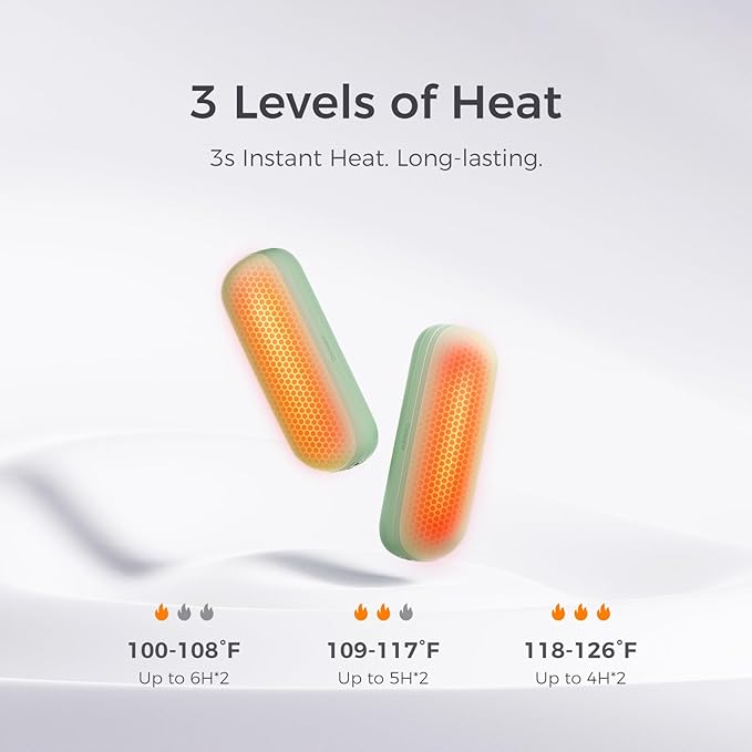 OCOOPA 2 in 1 Magnetic Rechargeable Hand Warmers, UT2s Mini Electric Handwarmers 2 Pack, Split USB-C, Reusable Portable Pocket Heater, Raynauds, Golf, Christmas, Tech Gifts for Women Men