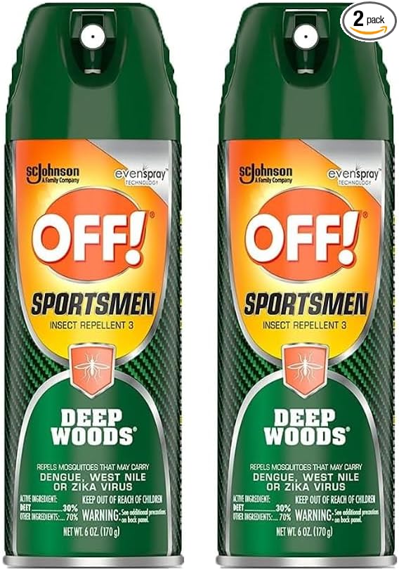 Off! Deep Woods Sportsman Insect Repellent 6 Ounce (Pack of 2)