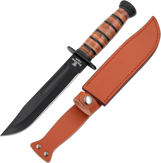 Snake Eye Tactical Heavy Duty Fixed Blade-Hunting Camping & Outdoor Knife (YWPB)