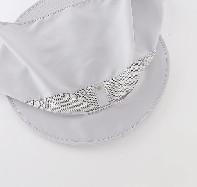 Home Prefer UPF50 Mens Sun Hat with Neck Flap Quick Dry UV Protection Cap Womens Wide Brim Fishing Hat Neck Flap Beach Garden