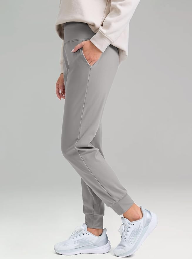G Gradual Women's Fleece Lined Joggers High Waisted Water Resistant Thermal Hiking Pants Cold Weather Sweatpants with Pockets