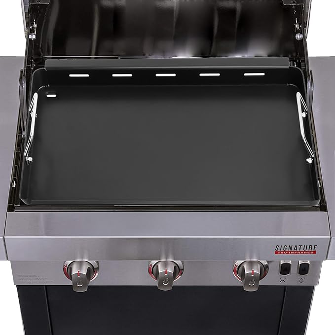 17" Griddle Insert Parts for Charbroil TRU Infrared 3 Burner 463242516 466242515 466242516 466242615 466242616 463355220 463342420 Grill Griddle Insert for Charbroil Grill Replacement Parts