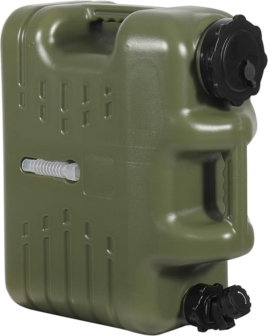 RedSwing 4 Gallon/18.5L Thickened Portable Water Container with Spigot, Water Storage Carrier for Camping Outdoor Hiking, BPA Free,Green