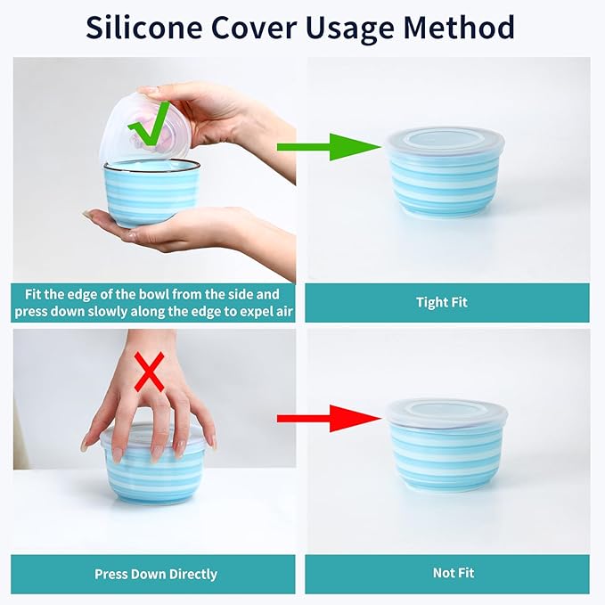 Selamica Ramekins with Lids 8 oz, Creme Brulee Ramekins Oven Safe, Souffle Dishes Porcelain Custard Cups for Baking, Small Bowls for Dipping, Pudding, Ice Cream, Set of 6, Gradient Color