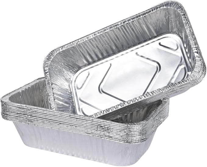 Drip Pans for Char Broil the Big Easy Oil-less Turkey Fryer 2425514W12, Disposable Heavy Duty Aluminum Foil Grease Tray Liner for Charbroil Grill, 20 Pack