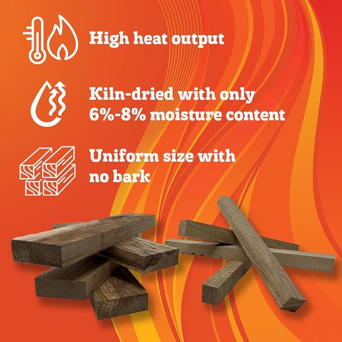 Premium Kiln Dried Wood Kindling for Pizza Ovens, Tabletop Fire Pits & Campfires