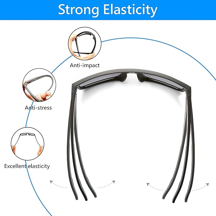 Outdoor Sports Polarized wrap around Cycling Sunglasses for Men & Women TR90 Frame UV Protection for fishing