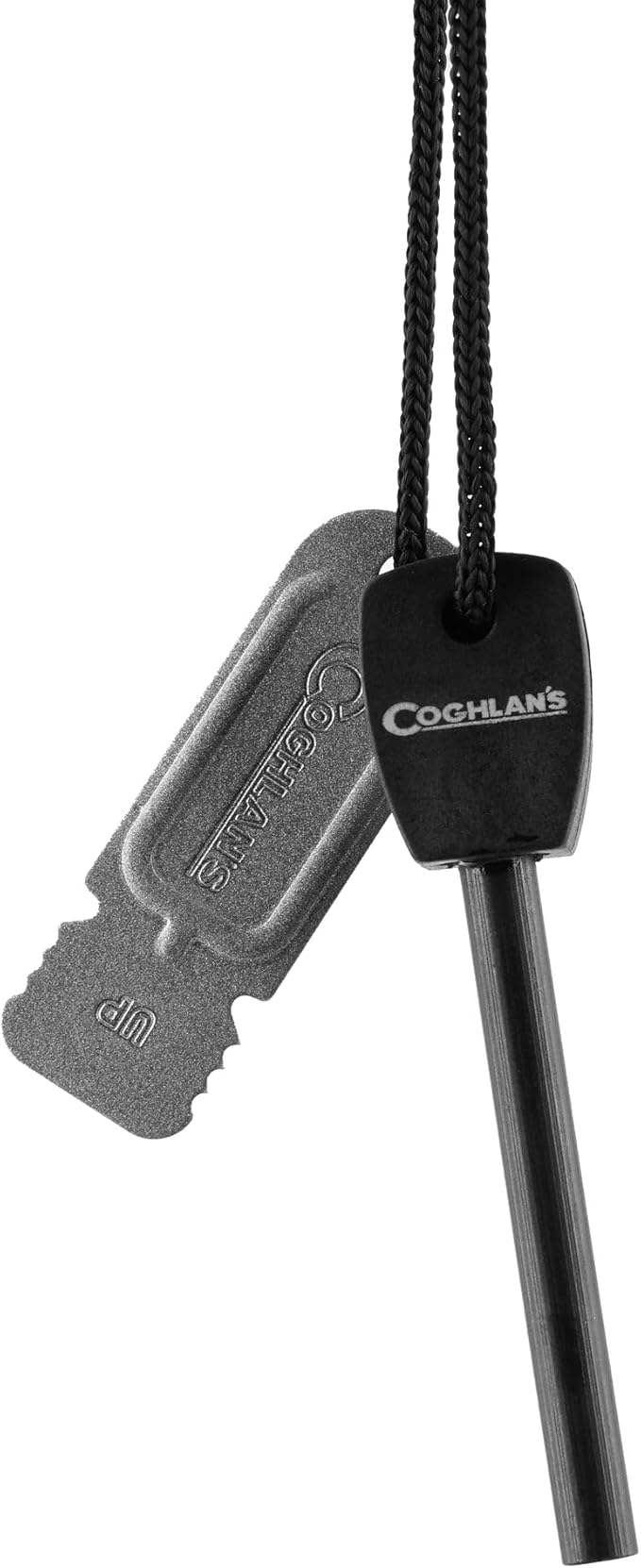 Coghlan's Flint Striker Firestarter Tool for Camping, Hiking, Emergency Survival, and Outdoor Ignition – Durable Ferrocerium Rod with Waterproof Portable Design