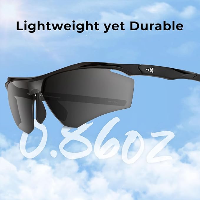 KastKing Tenmile Polarized Sunglasses for Men & Women, UV Protection,Sport Sunglasses Cycling Fishing Outdoor