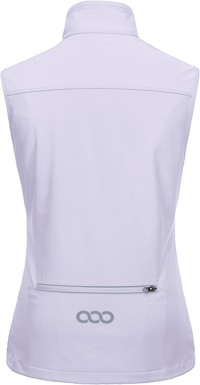 33,000ft Women's Lightweight Running Vest Outerwear with Pockets, Windproof Sleeveless Jacket for Golf Hiking Travel