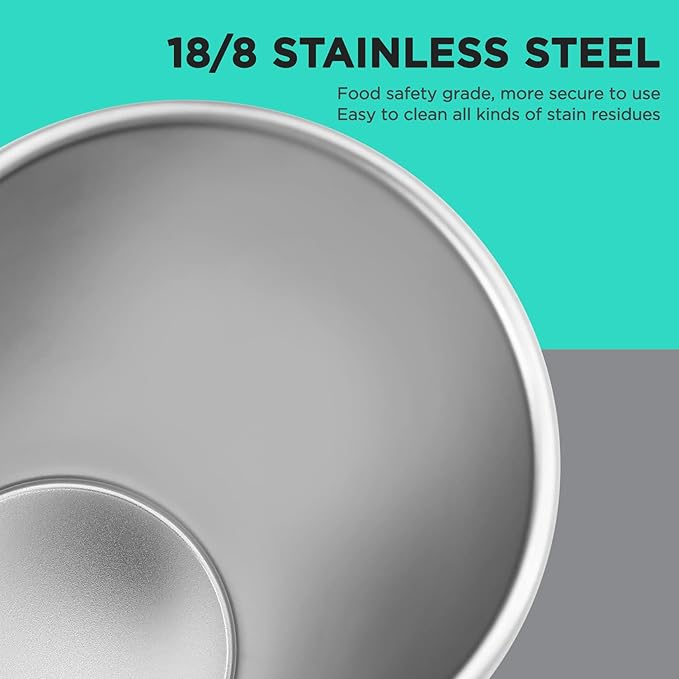HAUSHOF Pint Cup, 16 oz Stainless Steel Cups, Stackable Metal Drinking Cups, Stacking Beer Pint Cups for Home, Party, Camping, Outdoor, Unbreakable, 4 Pack