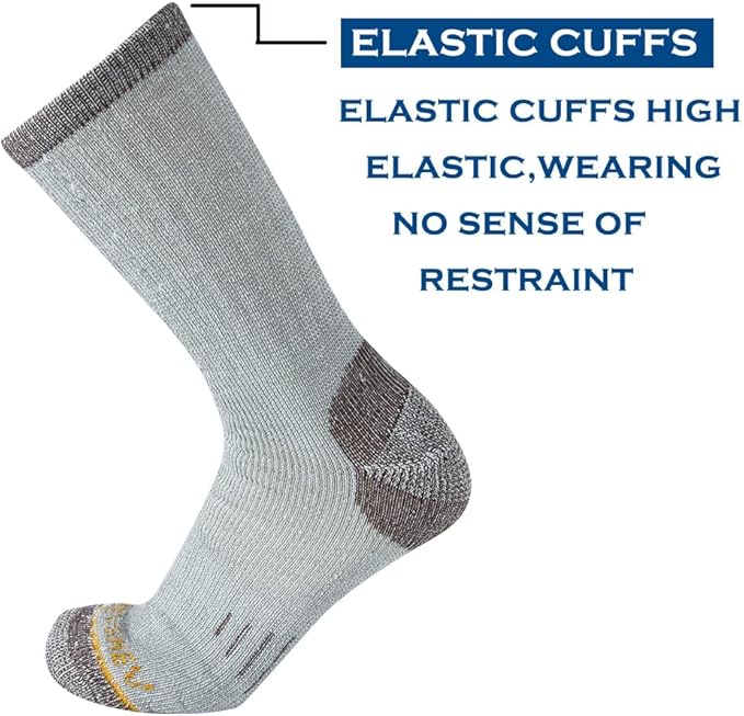 Merino Wool Men Crew Socks Warm Socks Athletic Socks for Men, Suitable for Hiking,Trekking,Camping …