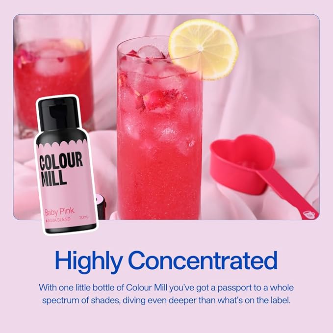 Colour Mill Aqua Blend Water-Based Food Coloring, 20 Milliliters Emerald