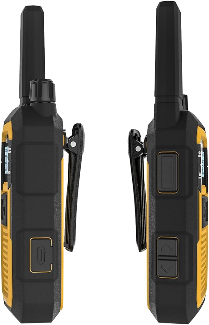 Retevis RB48 Waterproof Walkie Talkies, Heavy Duty Two Way Radio, Advanced Triple Proof, Vibration Call, USB-C, SOS,2000mAh, NOAA, 2 Way Radio(2 Pack) Yellow