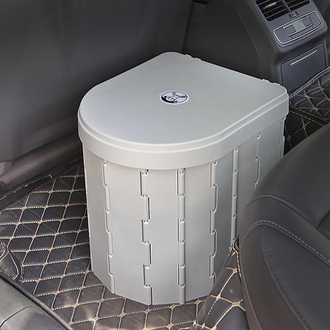 Portable Toilet, Camping Toilet for Adults with Lid, XL Folding Travel Toilets with Bags for Emergency Use, Foldable Porta Potty for Car, Outdoor Camp, Road Trip, Hiking and Truck Drivers
