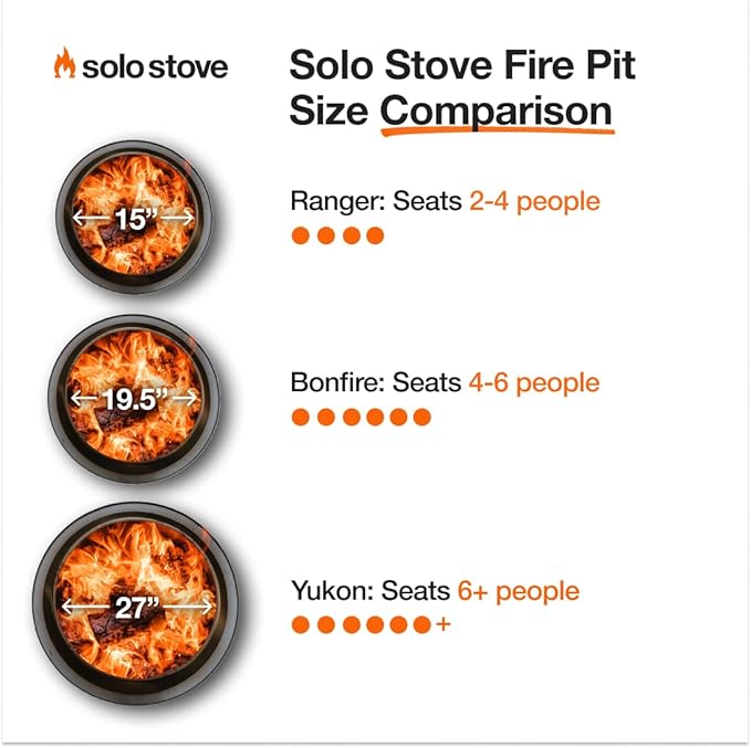 Solo Stove Bonfire with Stand | 19.5" Smokeless Fire Pit, Removable Ash Pan | Portable Stainless Steel Wood Burning Outdoor Fireplace, Ideal for 4–6 People, 21.75 lbs, Deep Olive