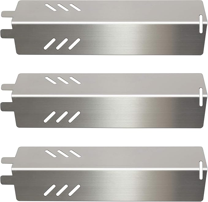Gas Grill Heat Plates Stainless Steel BBQ Parts Replacement Backyard Grill Accessories BY14-101-001-01, BY13-101-001-11, BY16-101-002-05, GBC1429W-C, GBC1429W, Uniflame GBC1329W, GBC1403W, 3 Pack