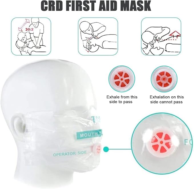 Snake Bite Kit, Bee Sting Kit, Emergency First Aid Supplies, Venom Extractor Suction Pump, Bite and Sting First Aid for Hiking, Backpacking and Camping. Includes Bonus CPR face Shield (Camouflage)