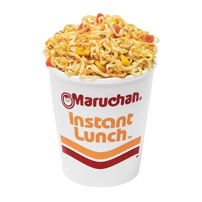 Maruchan Instant Lunch Hot & Spicy Beef, Ramen Noodle Soup, Microwaveable Meal, 2.25 Oz, 12 Count