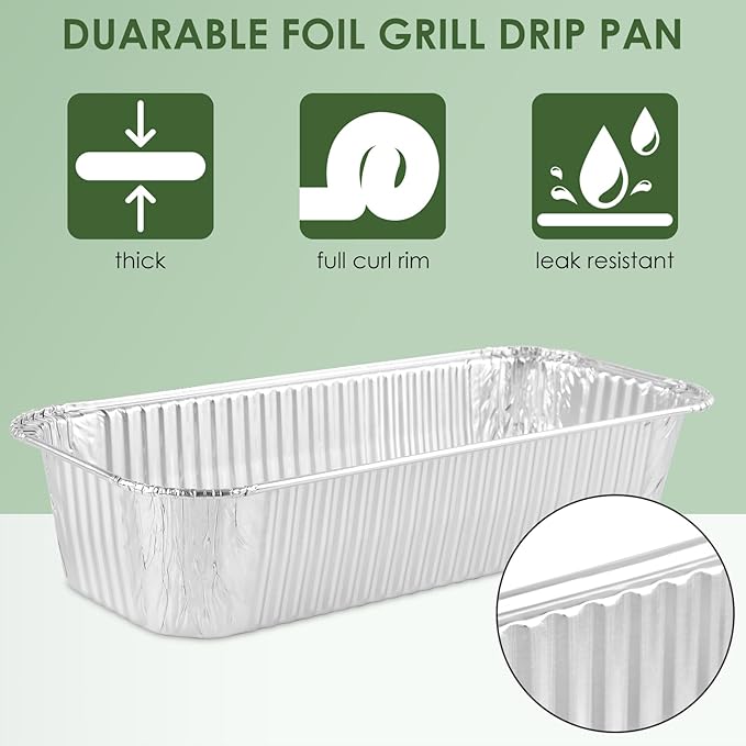30 Pack 6417 6498 Grease Drip Cup Liners Compatible for Weber SmokeFire EX4 / EX6 / EPX6, Genesis II 400/600, Summit 400/600 Series, Disposable Aluminum Grill Drip Pan Liner for BBQ,Grilling,Oven