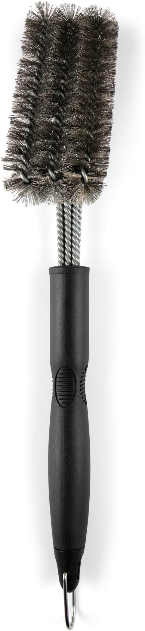 Pork Barrel BBQ Cast Iron Expert Grill Brush Grate Scrubber and Scraper - Safe Stainless Steel Heavy Duty Grill Accessories for Grill Cleaning
