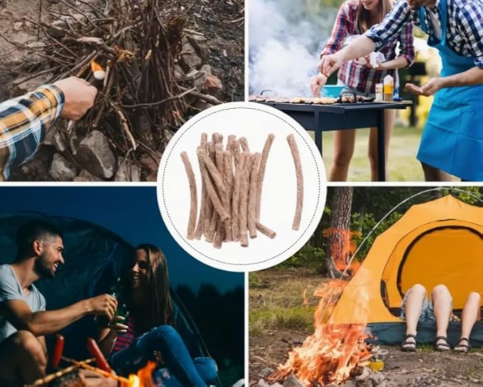 Fire Starter Kit โ 6 Magnesium Shaving Packs + Waterproof Windproof Matches in Metal Tin โ Emergency Fire Making Kit for Camping, Hiking, Survival, Prepping