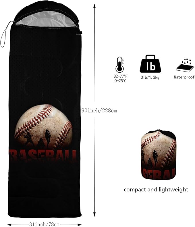 Kids Sleeping Bag for Boys Girls,Checkerboard Cat Print-Lightweight Warm Portable Outdoor Indoor-Waterproof Cold Weather Resistant Sleeping Bag for Camping Hiking