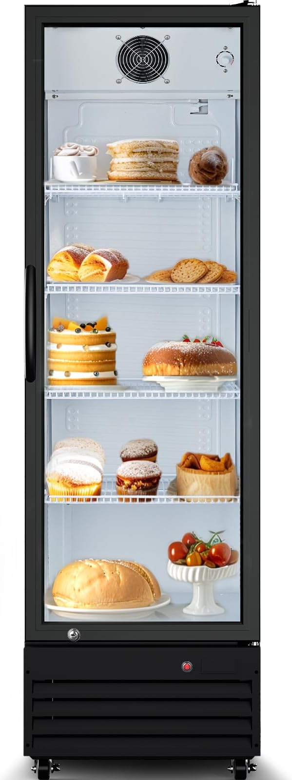 BODEGACOOLER 9 Cu. Ft Commercial Beverage Refrigerator,Glass Door Beverage Cooler,Drink Refrigerators for Beer,Commercial fridge Cooler for Beer,Display Beverage Fridge for Bar,Office,Restaurant