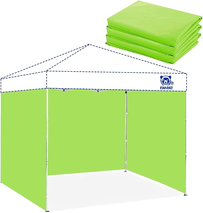 3PCS Canopy Sidewalls for 10x10 Pop Up Canopy Tent Waterproof, 99% UV Protection, 3 Piece Sidewalls(Sidewall Only, Canopy Tent NOT Included)