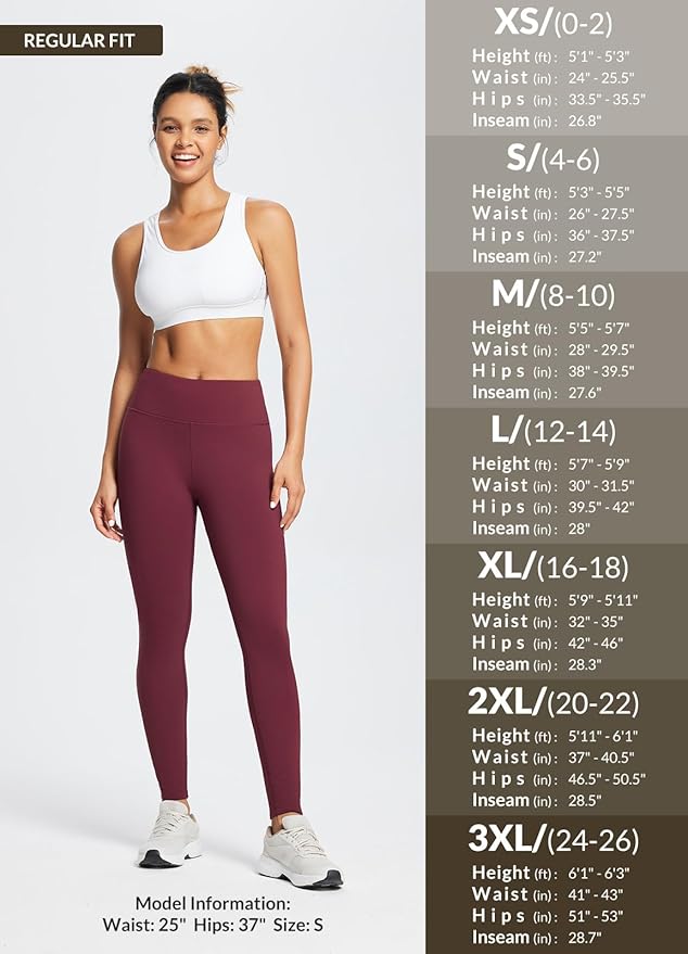 baleaf Women's Fleece Lined Leggings Water Resistant Thermal Winter Warm Tights High Waisted with Pockets Running Gear