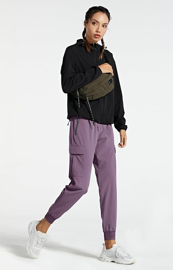 Libin Women's Cargo Joggers Lightweight Quick Dry Hiking Pants Athletic Lounge Casual Travel