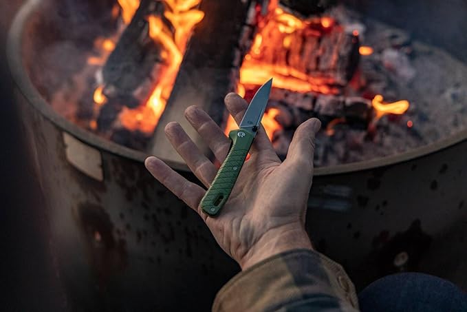 Gerber Gear Zilch Pocket Knife - 3.1" Plain Edge Blade Folding Knife - EDC Gear and Equipment - Lichen Green