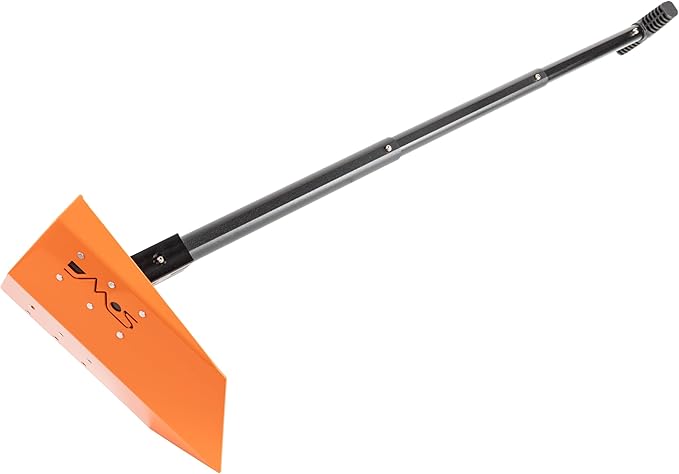 DMOS Delta Shovel - Collapsible Heavy-Duty Steel Folding Shovel for Camping, Overlanding, Survival, Military, Hunting, & Off-Road Use - Signal Orange - Pro