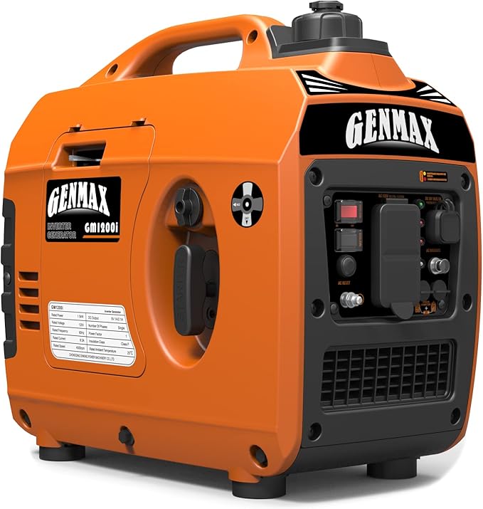 GENMAX Generator,EPA Compliant, Eco-Mode Feature, Ultra Lightweight for Backup Home Use & Camping