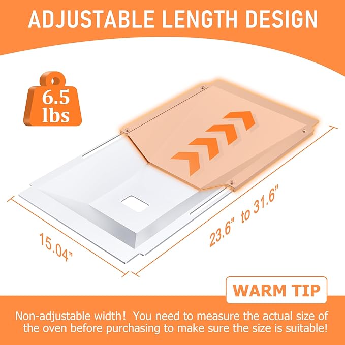 Uniflasy Universal Grease Tray with Catch Pan fits Nexgrill, Charbroil, Dynaglo, Kenmore, BHG, Grill Master, Backyard, Uniflame, Expert Gas Grill, Adjustable Drip Pan for 3/4/5 Burner Gas Grill