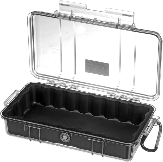 Pelican 1060 Micro Case - for iPhone, GoPro, Camera, and More (Black/Clear)