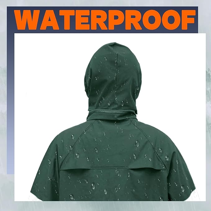 RainRider Rain Suits for Men Waterproof Rain Jacket Coat Pants Heavy Duty Women Fishing Rain Gear Workwear