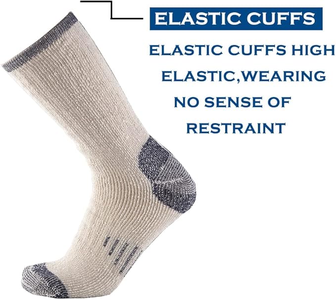 Merino Wool Men Crew Socks Warm Socks Athletic Socks for Men, Suitable for Hiking,Trekking,Camping …