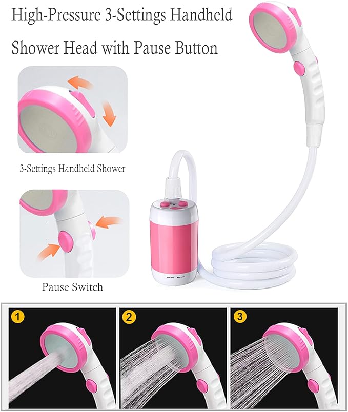 Iron Hammer Camp Shower Portable Shower Camping Shower Outdoor Camp Shower Head for Camping