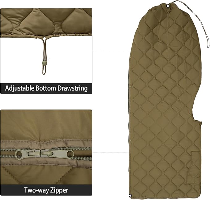 LOOGU Camo Blanket Waterproof Insulation Poncho Liner for Outdoor Camping, Hiking, Hunting, Survival, Backpacking, Picnicking