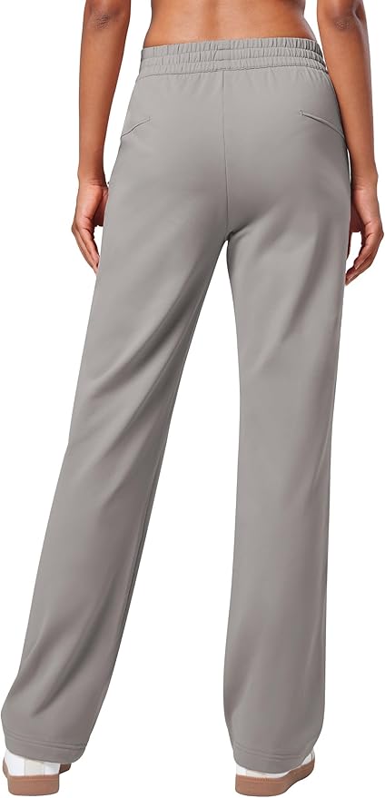Willit Women's Fleece Lined Pants with Zipper Pockets Winter Thermal Warm Hiking Straight Leg Pants 27"/29"/31"