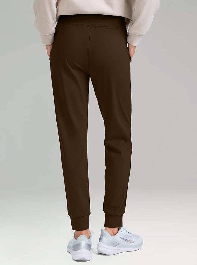 G Gradual Women's Fleece Lined Joggers High Waisted Water Resistant Thermal Hiking Pants Cold Weather Sweatpants with Pockets