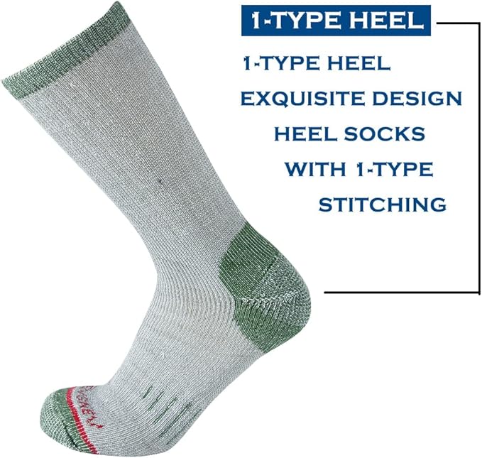 Merino Wool Men Crew Socks Warm Socks Athletic Socks for Men, Suitable for Hiking,Trekking,Camping …