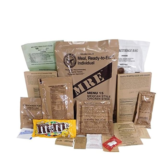 Wornick MRE Meals Ready to Eat, Emergency Food Supply, Survival Camping Outdoor 12 Pack Inspection 2024, 2025 or Better (6 Meals (Random), 6, Count)