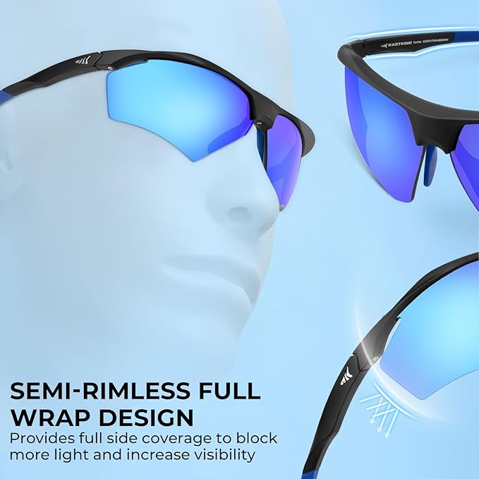 KastKing Tenmile Polarized Sunglasses for Men & Women, UV Protection,Sport Sunglasses Cycling Fishing Outdoor