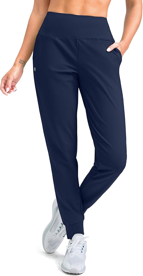 G Gradual Women's Fleece Lined Joggers High Waisted Water Resistant Thermal Hiking Pants Cold Weather Sweatpants with Pockets